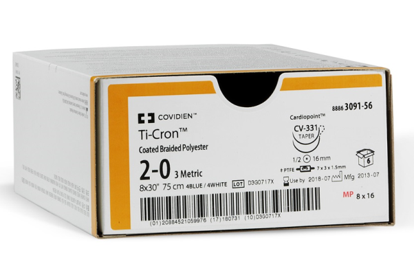 Ti-Cron™ Braided Polyester Sutures
